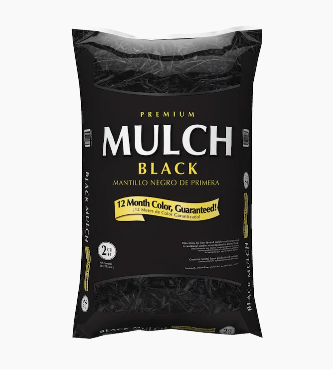 Premium 2-cu.ft Black Hardwood Mulch - Cornerstone Landscape Supply