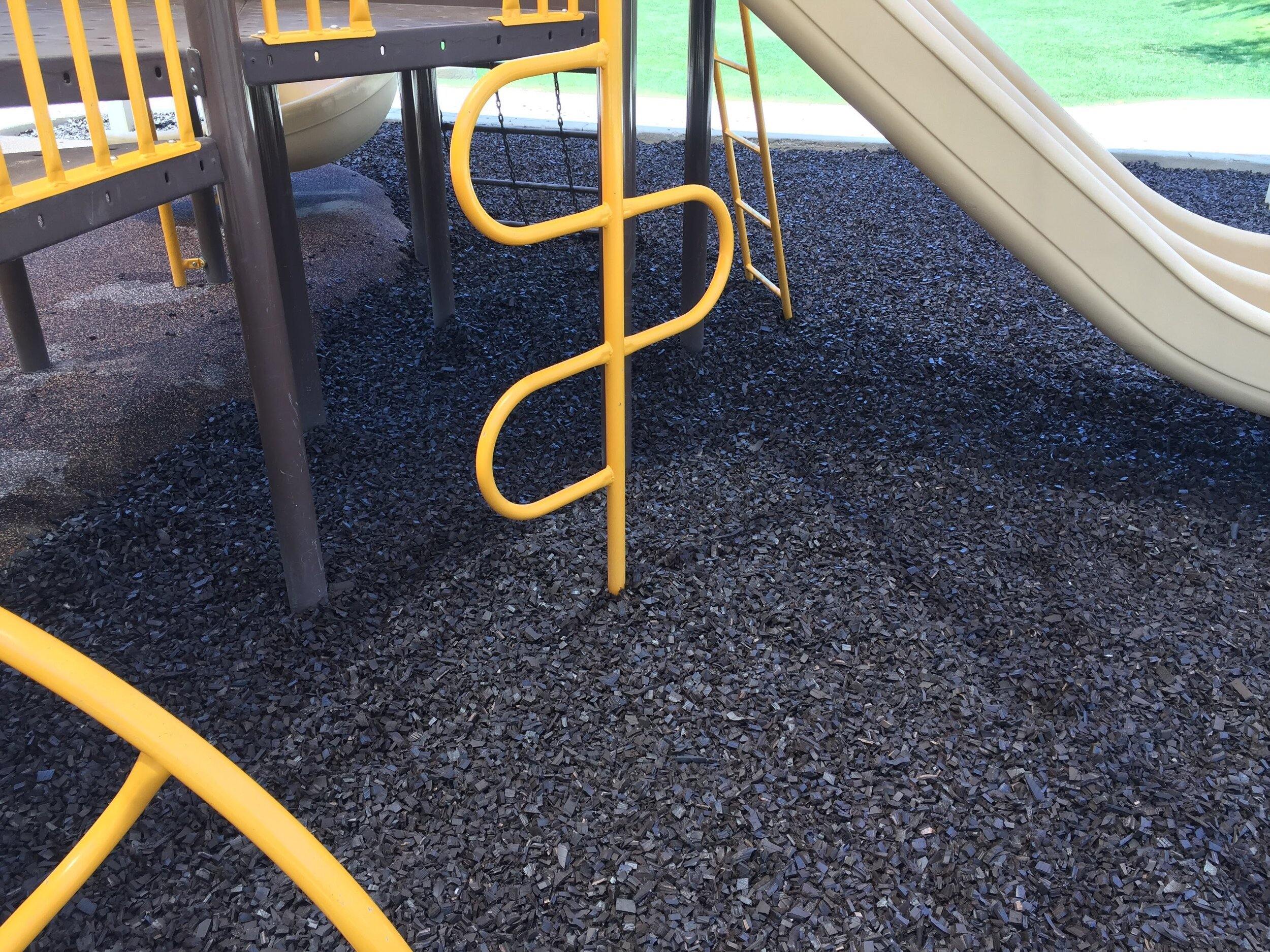 Onyx Black Rubber Mulch - Cornerstone Landscape Supply